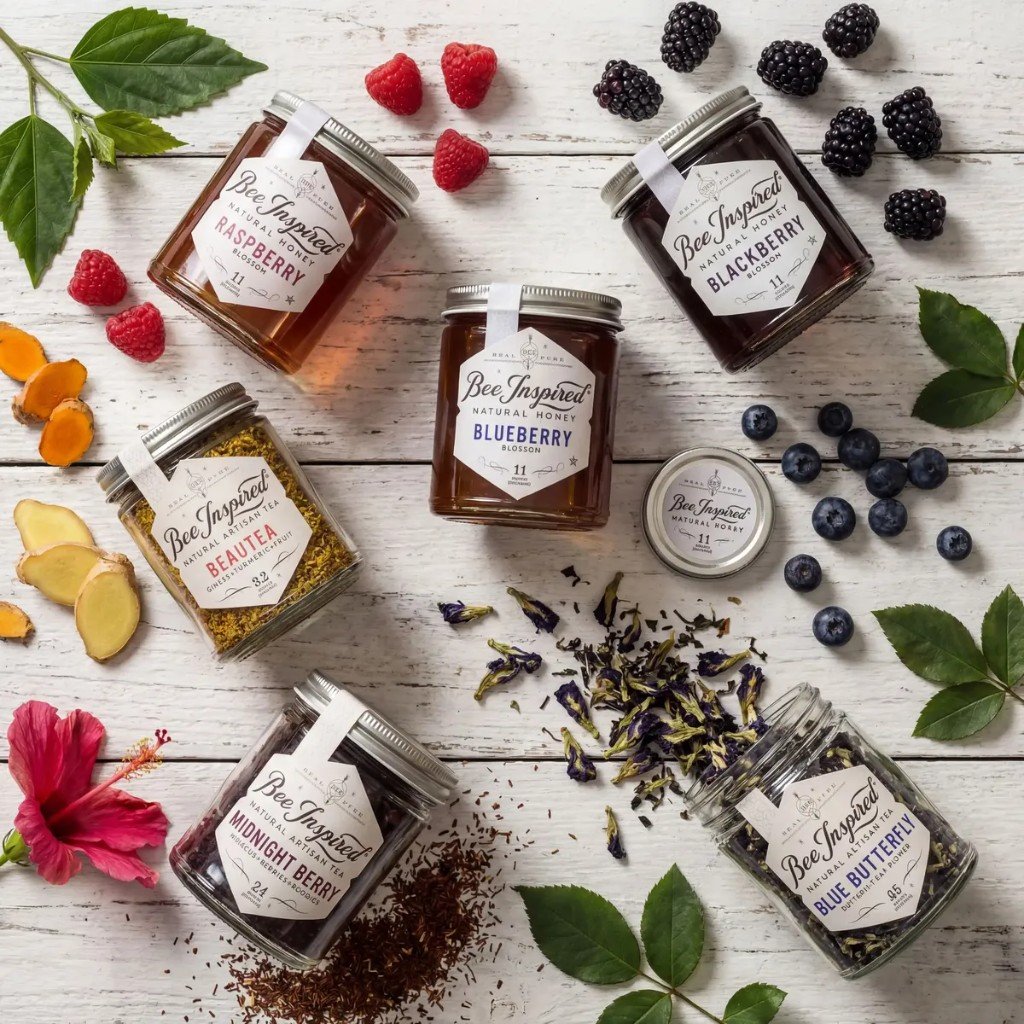 Bee Inspired artisan honey and tea products